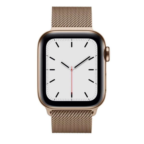 Apple Watch Series 5 Ban Thep Vang 600x600 - Apple Watch Series 5 LTE 40mm viền thép dây thép