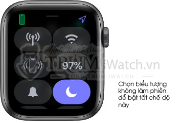 bat tat che do khong lam phien - Cách sử dụng Trung tâm kiểm soát hiệu quả trên Apple Watch