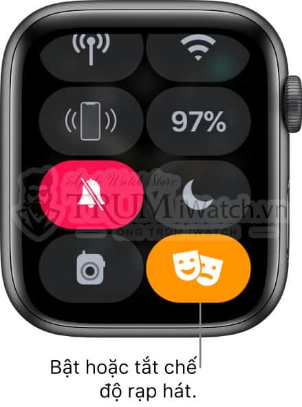 bat tat che do rap hat - Cách sử dụng Trung tâm kiểm soát hiệu quả trên Apple Watch