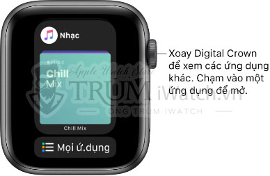 mo ung dung tu dock - Hướng dẫn cách mở ứng dụng trên đồng hồ Apple Watch