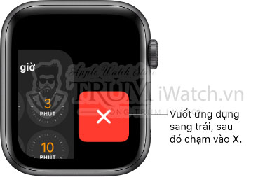 xoa ung dung tren dock - Hướng dẫn cách mở ứng dụng trên đồng hồ Apple Watch