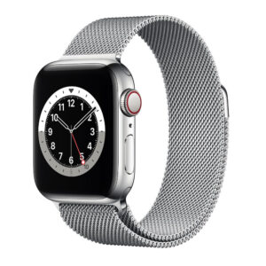 Apple Watch S6 Milanese Silver F 600x600 - Apple Watch Series 6 LTE 40mm (Thép Bạc) - New