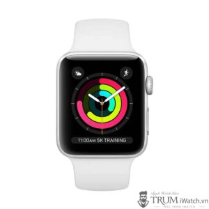 apple watch series 3 nhom trang 1 600x600 - Apple Watch Series 3 38mm Nhôm (GPS) - New 100% (Chưa Active)