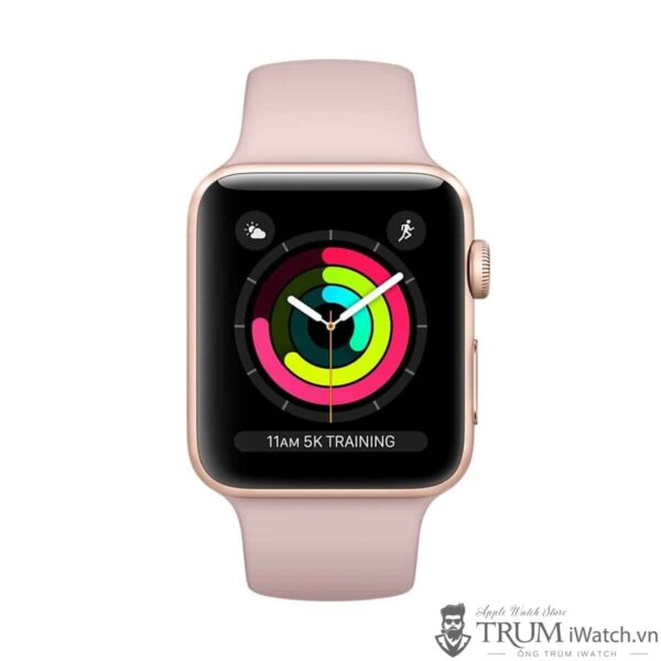 apple watch series 3 nhom vang 1 600x600 - Apple Watch Series 3 38mm Nhôm (GPS) - New 100% (Chưa Active)