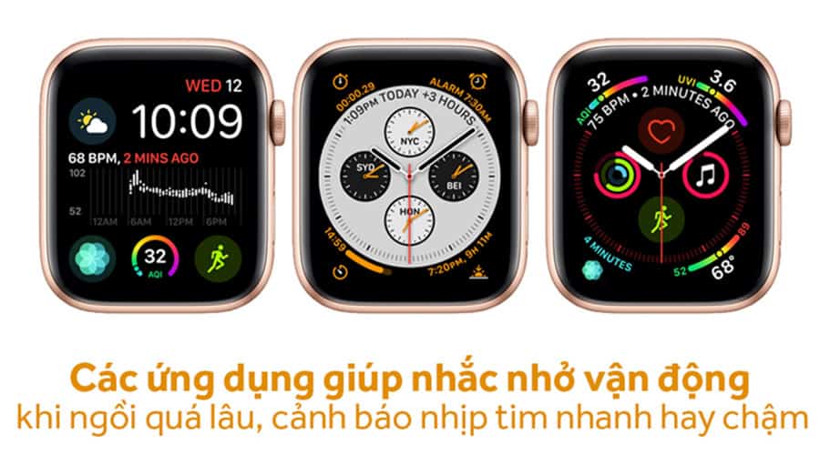 apple watch series 4 nhom LTE banner 6 - Apple Watch Series 4 40mm Thép (LTE) - Like new 99%