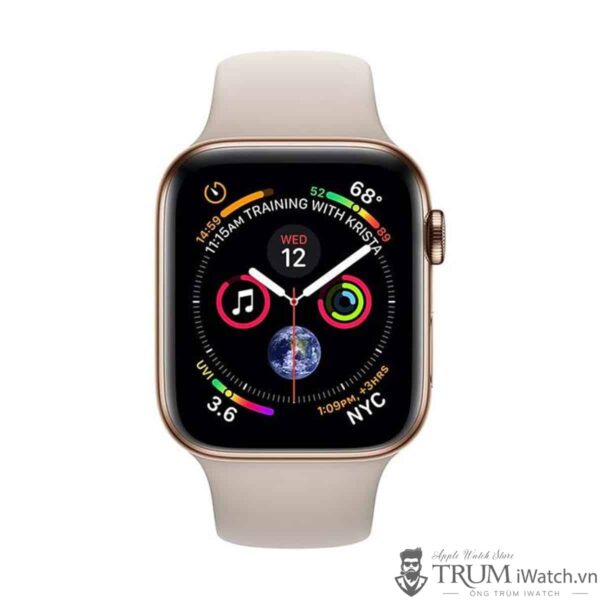 apple watch series 4 thep vang 1 600x600 - Apple Watch Series 4 40mm Thép (LTE) - New 100% (Chưa Active)