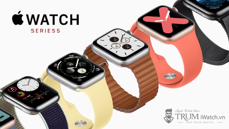 apple watch series 5 gps 40mm - Apple Watch Series 5 GPS 44mm viền nhôm dây cao su - New