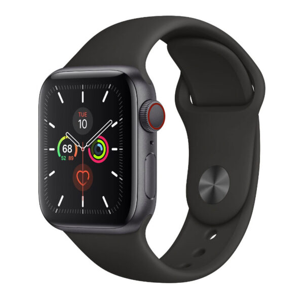 Apple Watch Series 5 LTE Den 600x600 - Apple Watch Series 5 LTE 40mm viền nhôm dây cao su - New