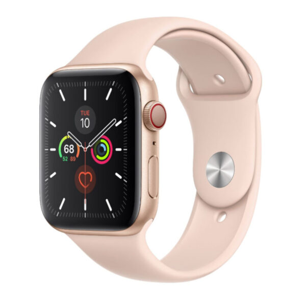 Apple Watch Series 5 Vang Hong LTE 600x600 - Apple Watch Series 5 LTE 44mm viền nhôm dây cao su