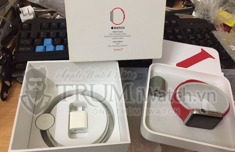 hinh anh thuc te apple watch gen 1 - Apple Watch Gen 1 38mm Nhôm (GPS) - Like new 99%