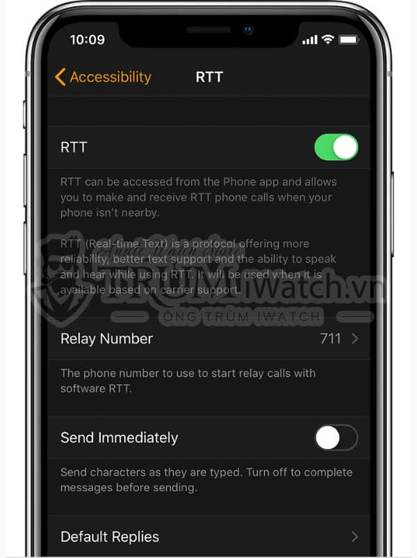 RTT tren apple watch - Trợ năng và cài đặt liên quan trên đồng hồ Apple Watch