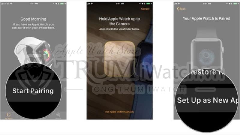 Set Up as New Apple Watch - Hướng dẫn cài đặt và sử dụng đồng hồ Apple Watch Series 3