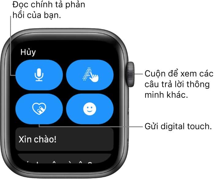 tra loi tin nhan 1 - Nhắn tin trên Apple Watch: Hướng dẫn từ A đến Z cho người mới sử dụng