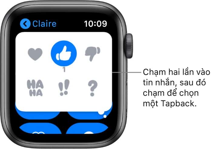 tra loi tin nhan 2 - Nhắn tin trên Apple Watch: Hướng dẫn từ A đến Z cho người mới sử dụng